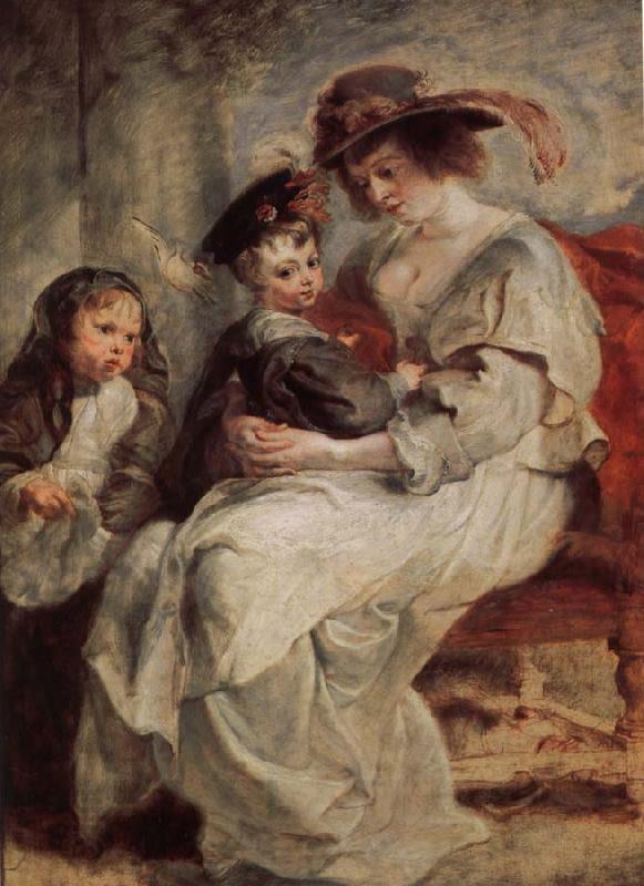 Peter Paul Rubens Helena Darfur Mans and her children s portraits